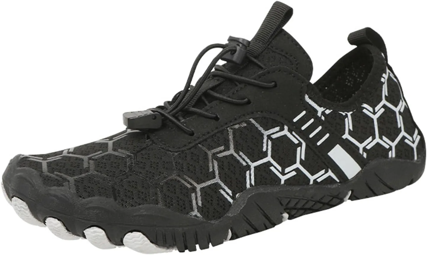 Womens Hike Barefoot Shoes Mens Non-Slip Footwear Barefoot Shoes Wide Toe Box Athletic Sneakers Fast Dry Sports Trail Running Shoes