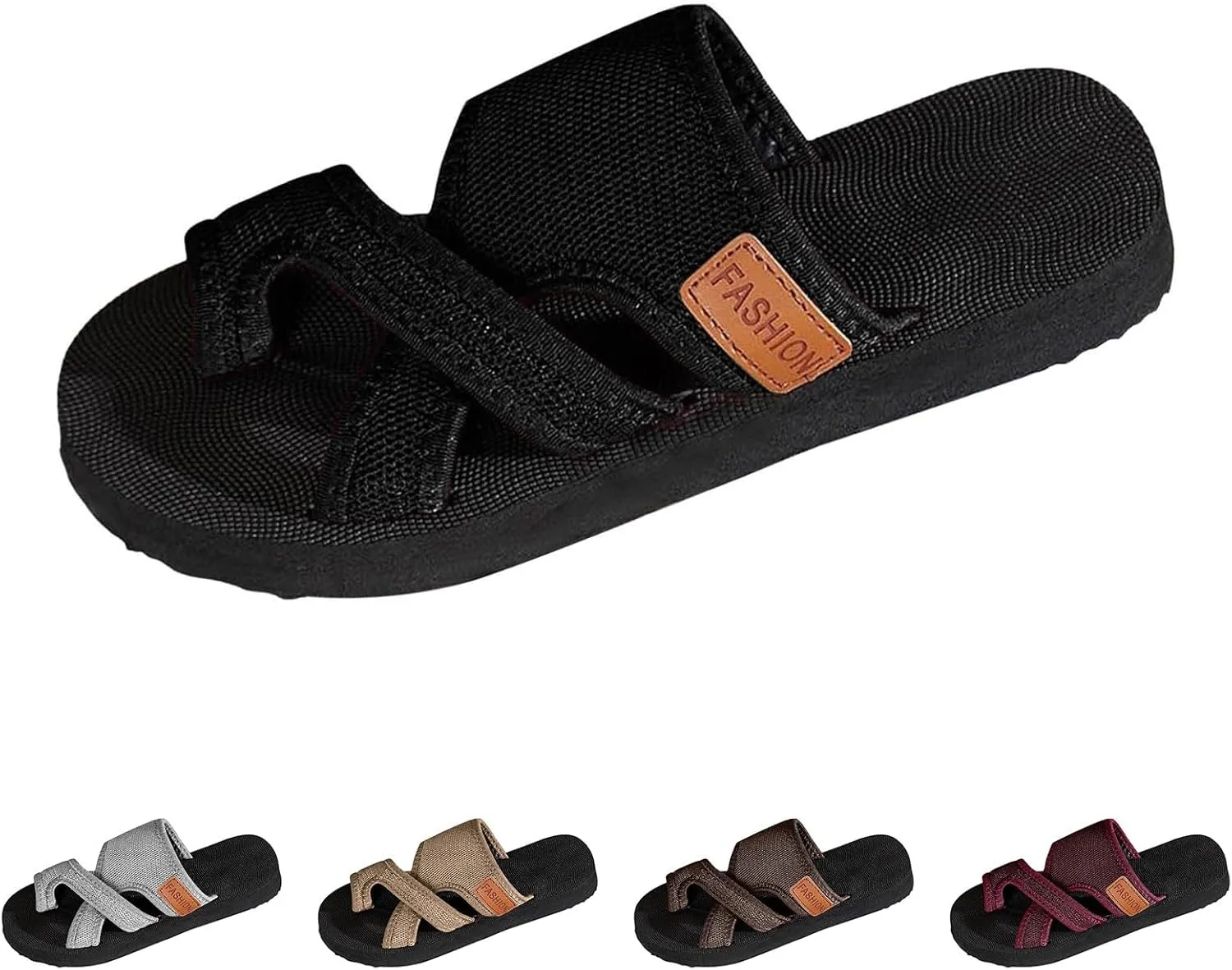 Womens Hollow Mesh Flip Flops Comfortable Breathable Summer Casual Flat Sandals Slide Beach Comfy Walking Sandals Dressy Indoor Outdoor Fashion Shoes