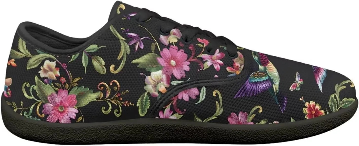 Women's Minimalist Barefoot Shoes Lightweight Mesh Sneakers Casual Walking Shoes Breathable Non-Slip Running Shoes Comfortable Low Top Footwear Work Flats