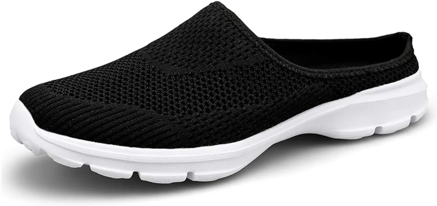 Women's Mules & Clogs Breathable Mesh Slippers 2025 Backless Walking Sneakers Comfortable Closed Toe Slides Non-Slip Hiking Shoes