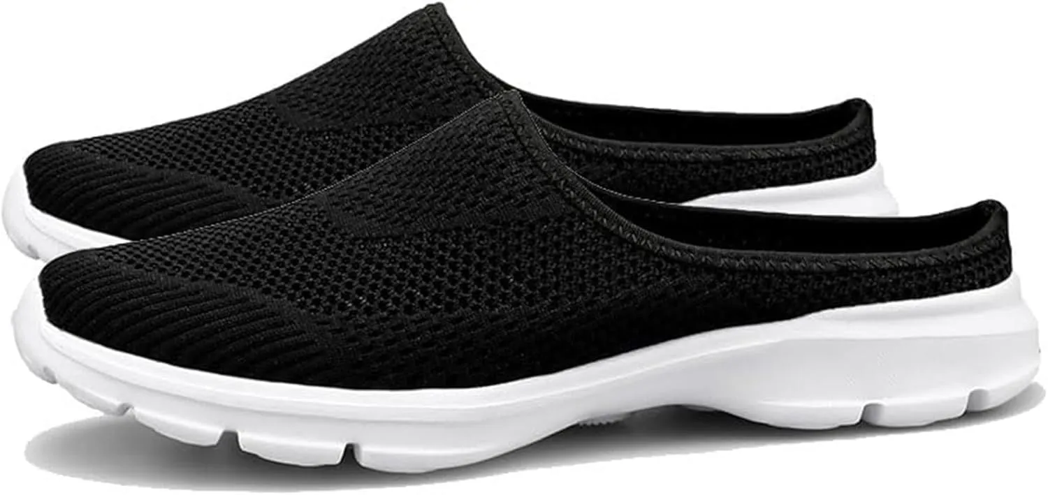 Women's Mules & Clogs Breathable Mesh Slippers 2025 Backless Walking Sneakers Comfortable Closed Toe Slides Non-Slip Hiking Shoes