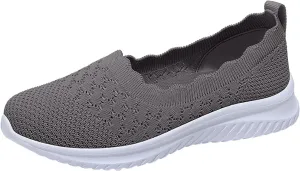 Women's Non Slip Tennis Sneakers Comfortable Low Top Outdoor Walking Shoes Fashion Comfortable Workout Shoes