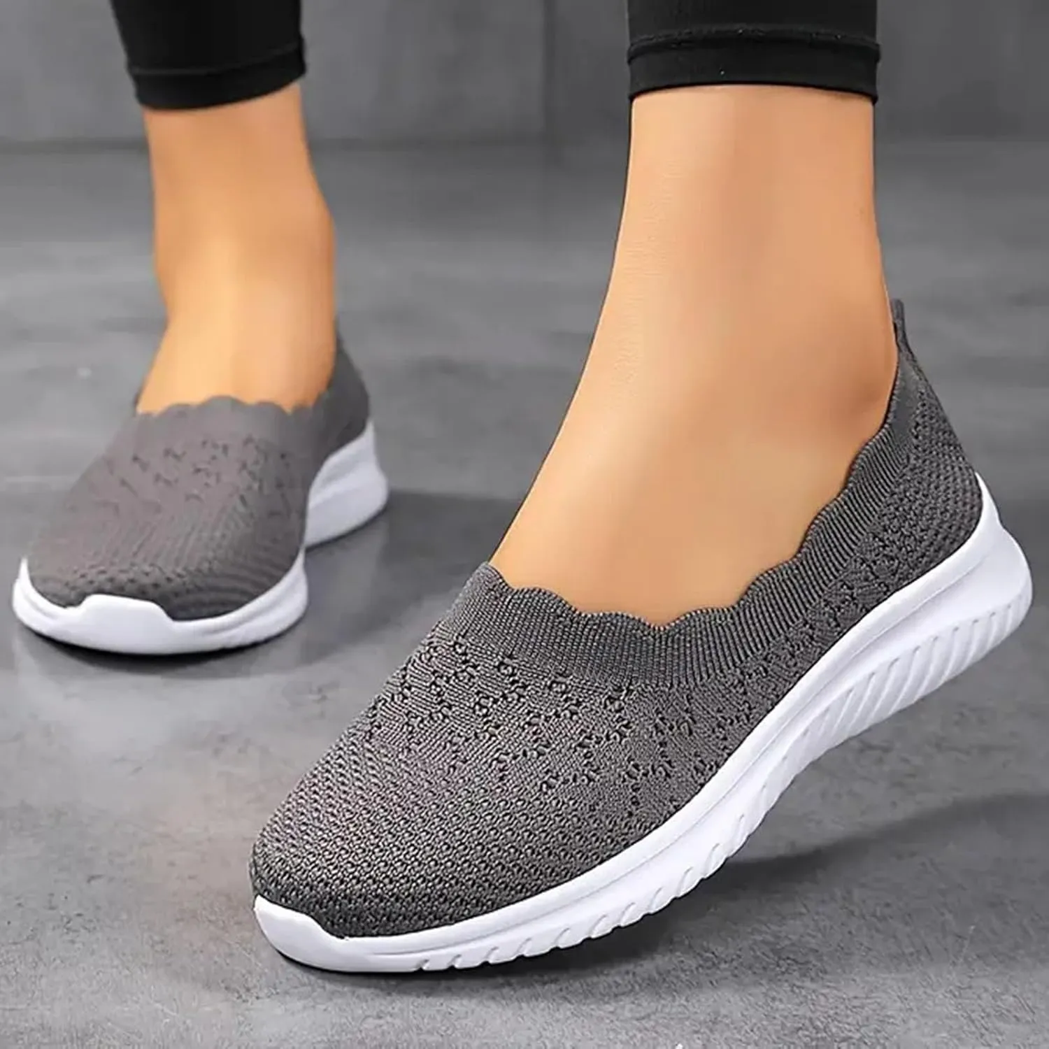 Women's Non Slip Tennis Sneakers Comfortable Low Top Outdoor Walking Shoes Fashion Comfortable Workout Shoes