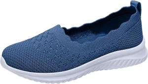 Women's Non Slip Tennis Sneakers Comfortable Low Top Outdoor Walking Shoes Fashion Comfortable Workout Shoes