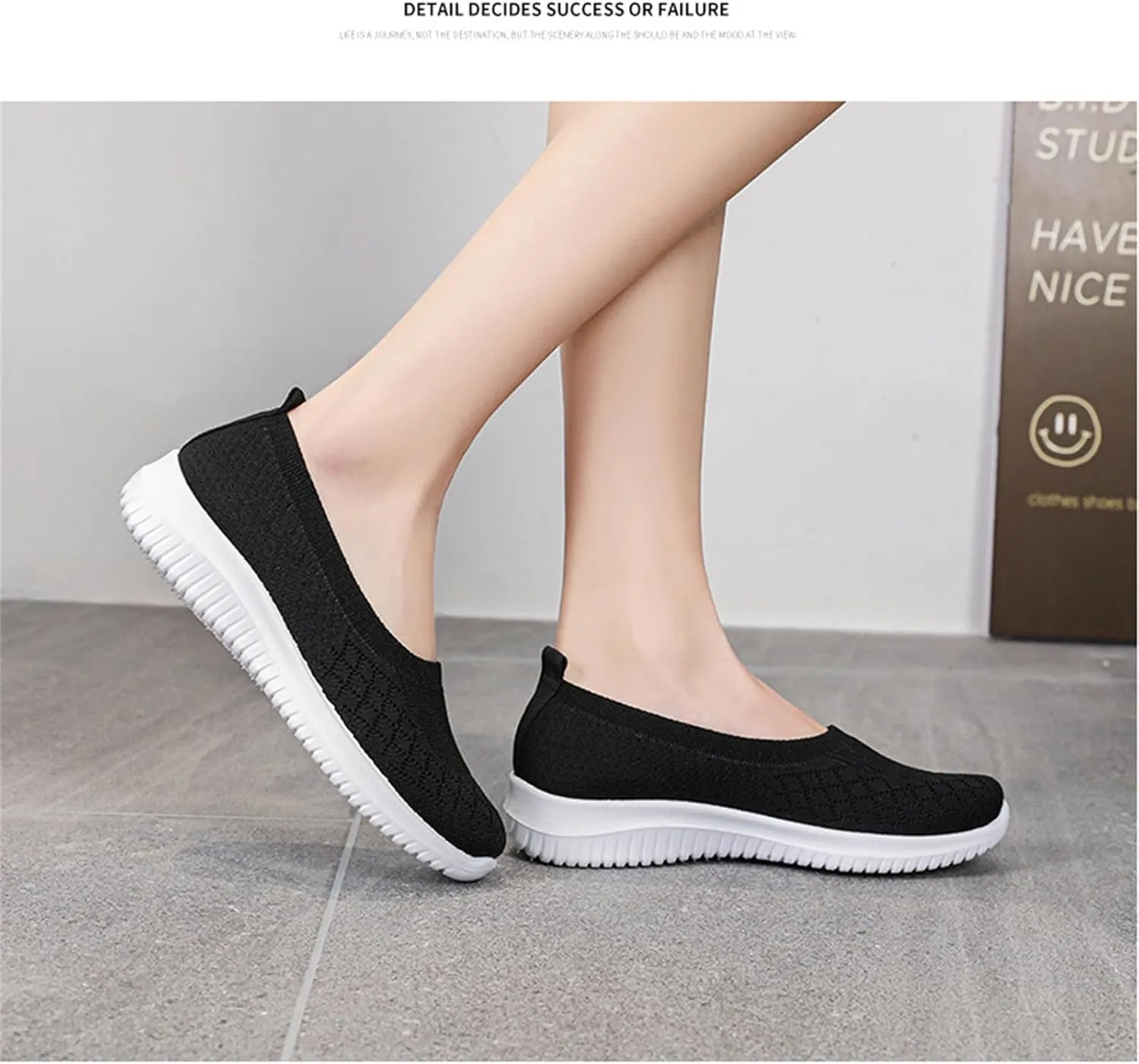 Womens Woven Orthopedic Breathable Soft Shoes Go Walking Womens Breathable Walking Shoes Slip On Mesh Knitted Flats Gym Sneakers Lightweight Casual Easy Shoe Arch Support Orthopedic Flat Footwear