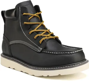 Work Boots for Men, 6" EH Lightweight Soft Toe Mens Work Boots, Non-Slip Anti-Fatigue Working Shoes with Durable Rubber EVA Outsole
