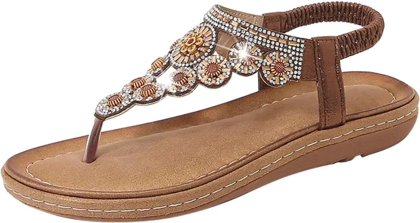 Yoga Mat Comfortable Flat Sandal for Women Comfortable Casual Summer Cool Shoes Comfortable Walking Sandals